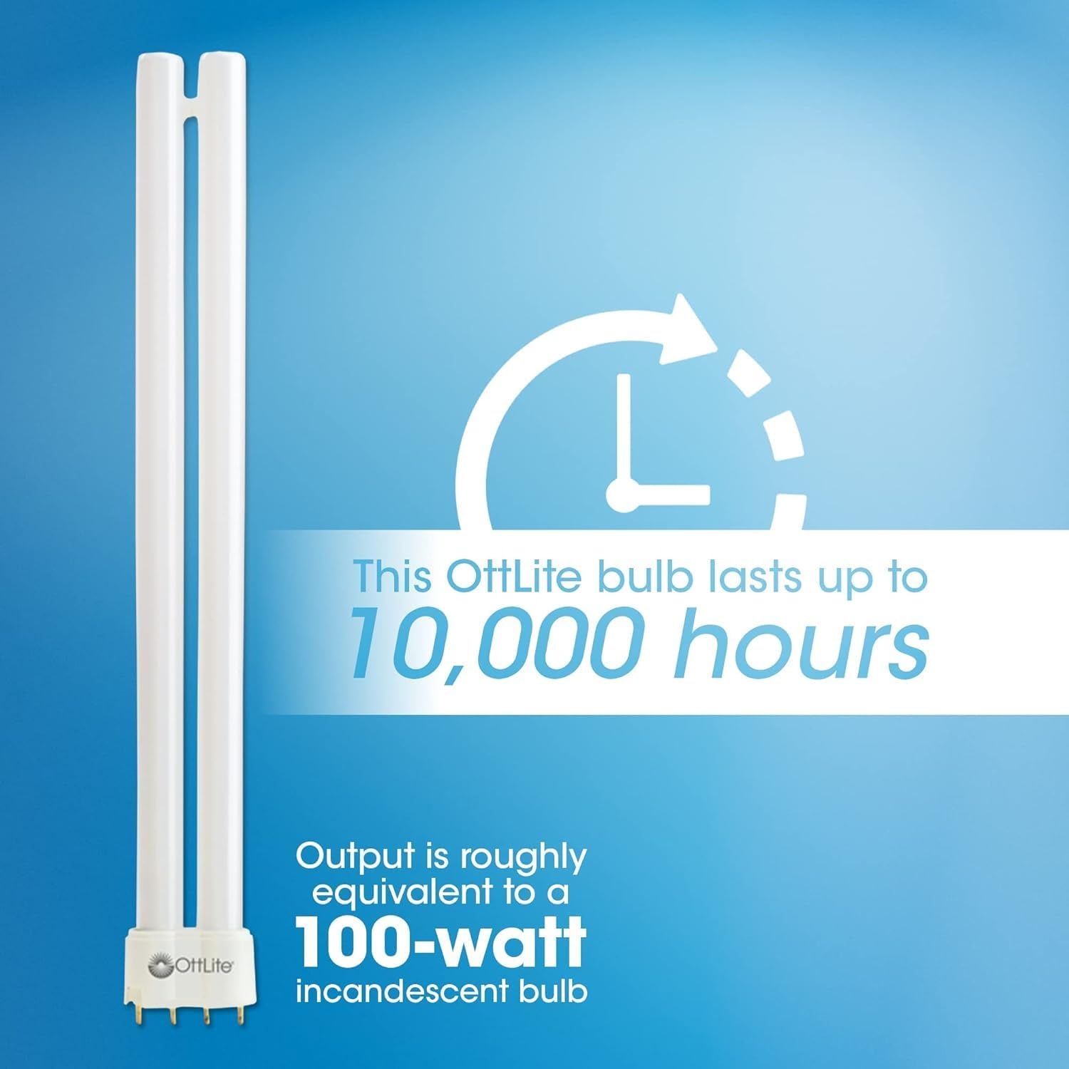 image:imageOttLite 24W Replacement Light Bulb Energy Efficient Compact Fluorescent Light Tubes Bright Natural Daylight for Bedroom amp Living Room Low Heat amp Glare Type C Lightbulb for Reduced Eyestrain