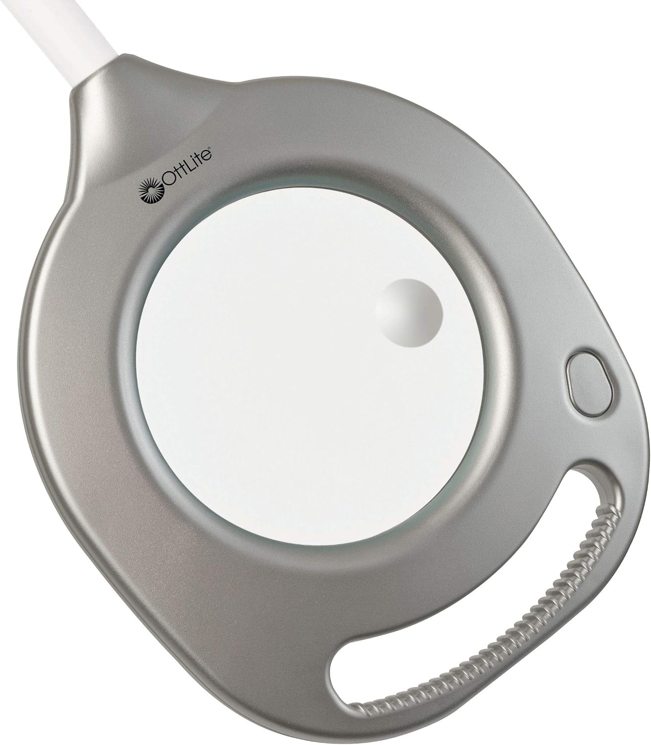 image:imageOttLite 2in1 LED Magnifier Floor amp Table Light Clearsun Silver RetailSilver