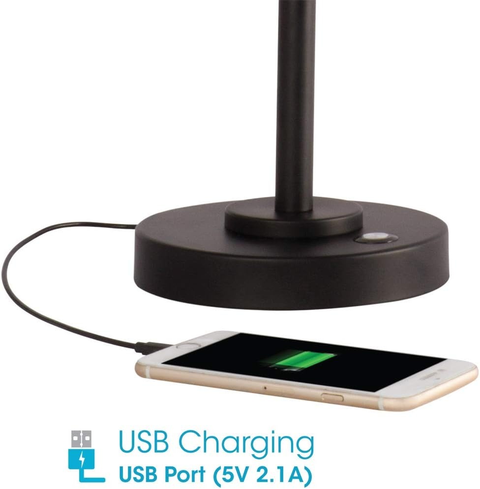 image:imageOttLite Balance LED Desk Lamp with USB Port Modern Adjustable Desk Light