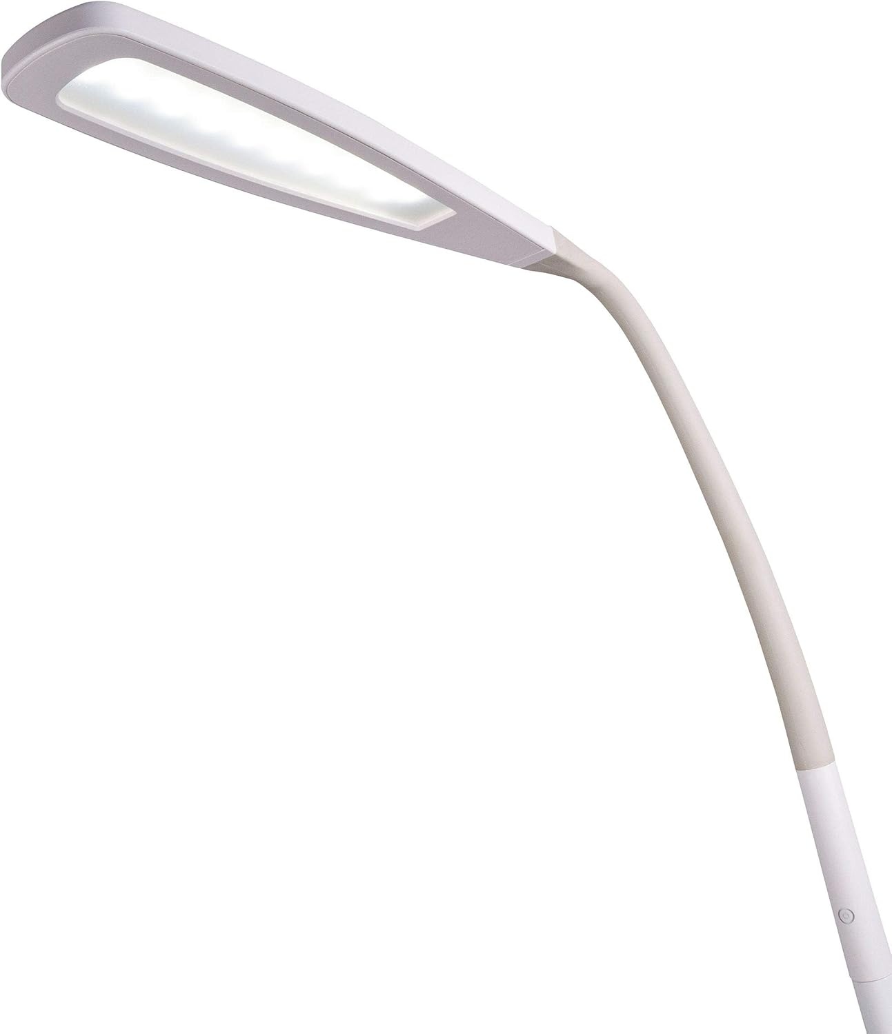 image:imageOttLite ClearSun Flex LED Floor Lamp with LED Technology Touch Activated Controls Adjustable Neck Smart Memory Feature Great for Office Home Dorm Bedroom College amp Living RoomWhite