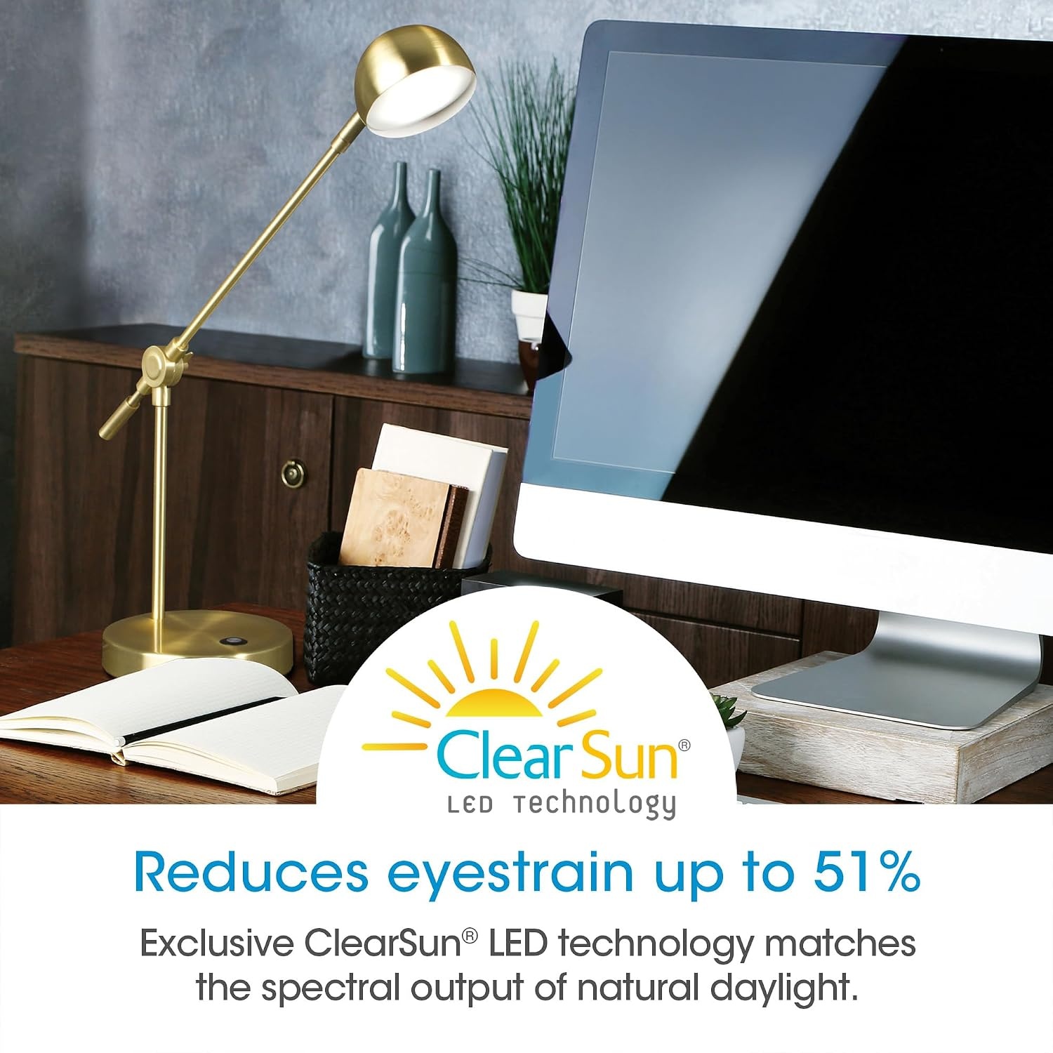 image:imageOttLite Direct LED Desk Lamp with USB Port Modern Adjustable Desk Light