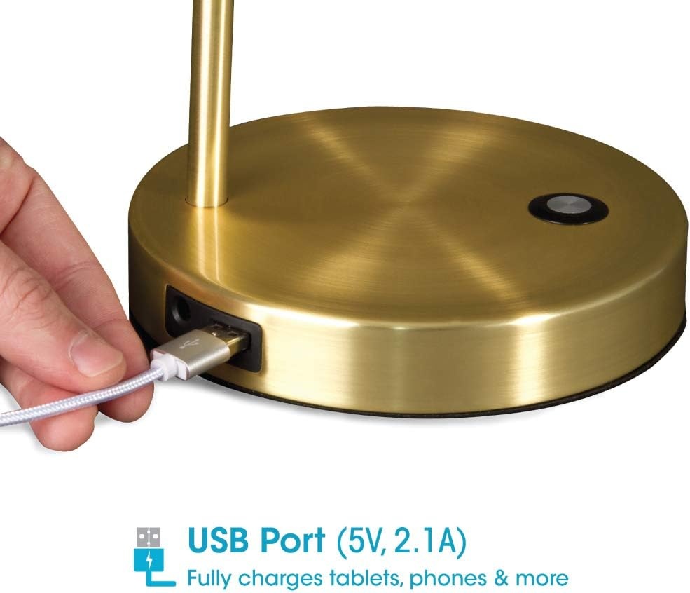 image:imageOttLite Direct LED Desk Lamp with USB Port Modern Adjustable Desk Light