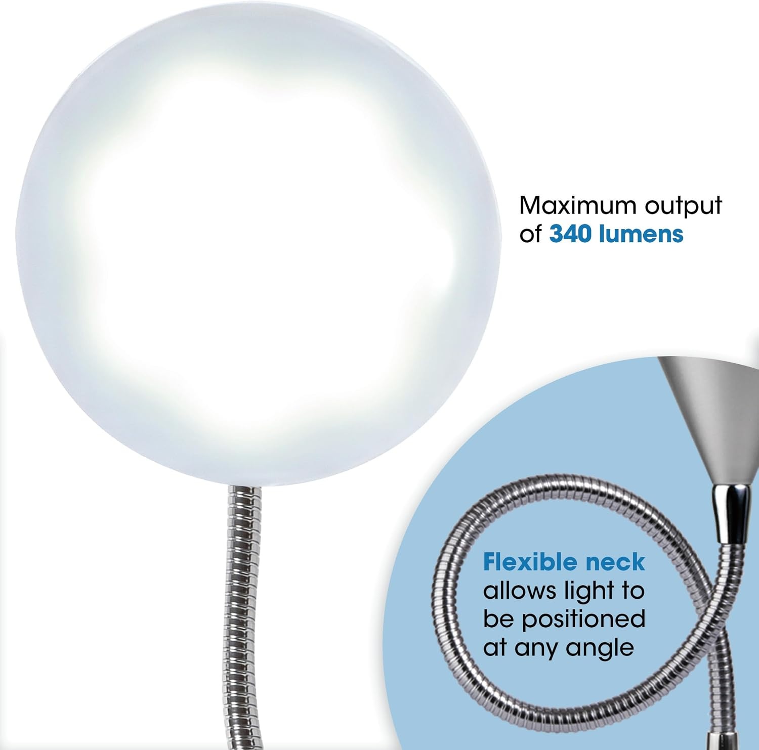 image:imageOttLite LED Cone Desk Lamp SilverSilver