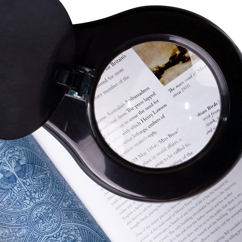 image:imageOttLite LED Desk Lamp with Adjustable Magnifier Prevention Series Designed to Reduce Eyestrain Adjustable Flexible Neck 4 Brightness Settings amp Touch Controls Crafting Reading amp StudyingBlack