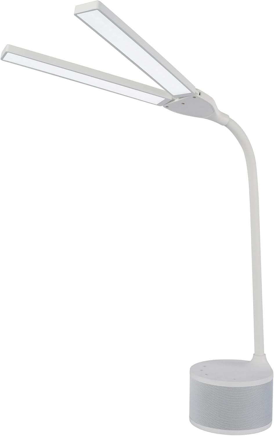 image:imageOttLite LED Desk Lamp with Dual Head amp Bluetooth Speaker Dimmable with Touch Control amp Color Modes USB Charging Port EnergyEfficient Natural Daylight LEDs for Home Office Desk amp Dorms