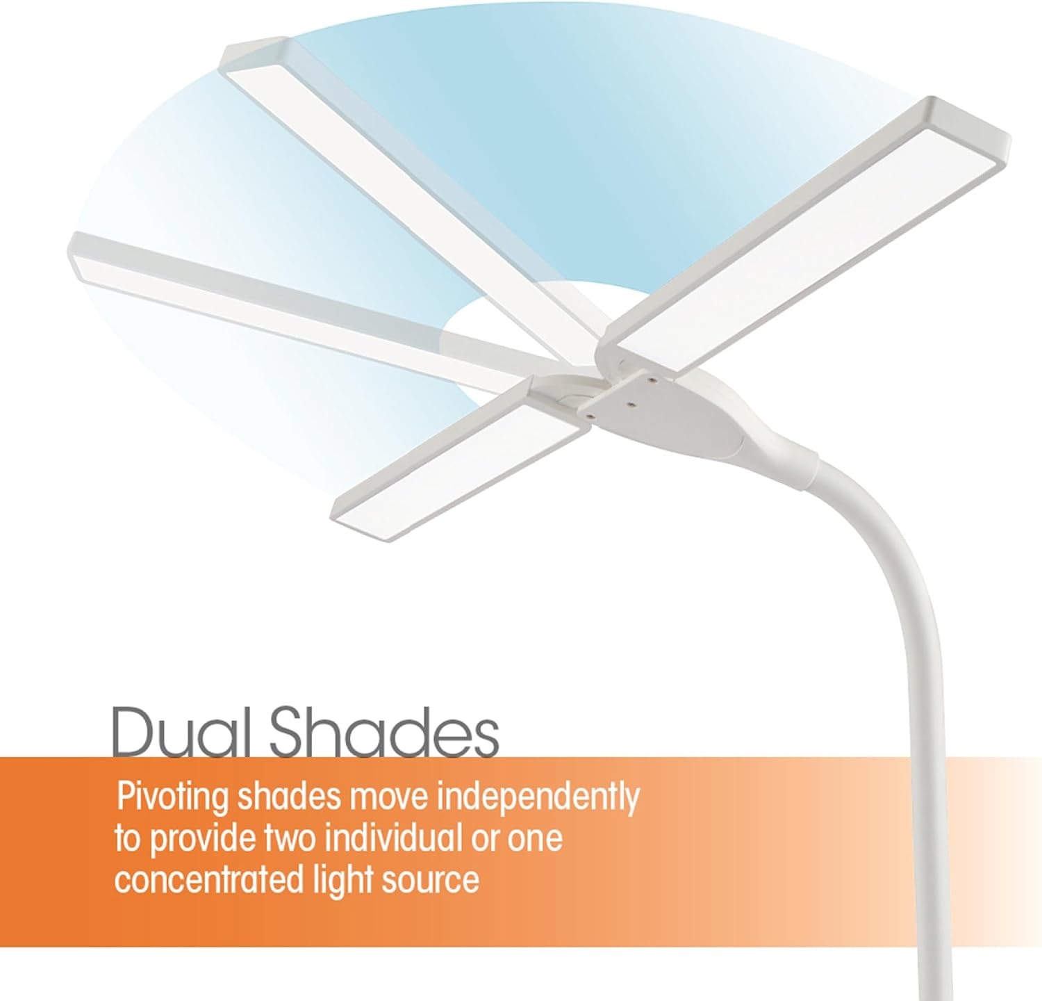 image:imageOttLite LED Desk Lamp with Dual Head amp Bluetooth Speaker Dimmable with Touch Control amp Color Modes USB Charging Port EnergyEfficient Natural Daylight LEDs for Home Office Desk amp Dorms