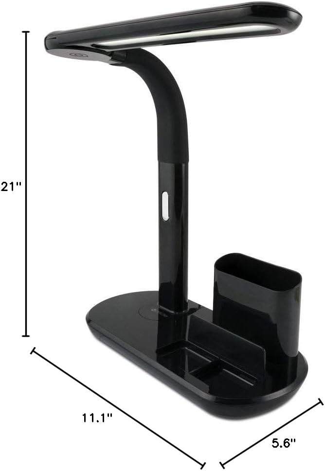 image:imageOttLite LED Pivoting Bankers Lamp with USB Charging Port