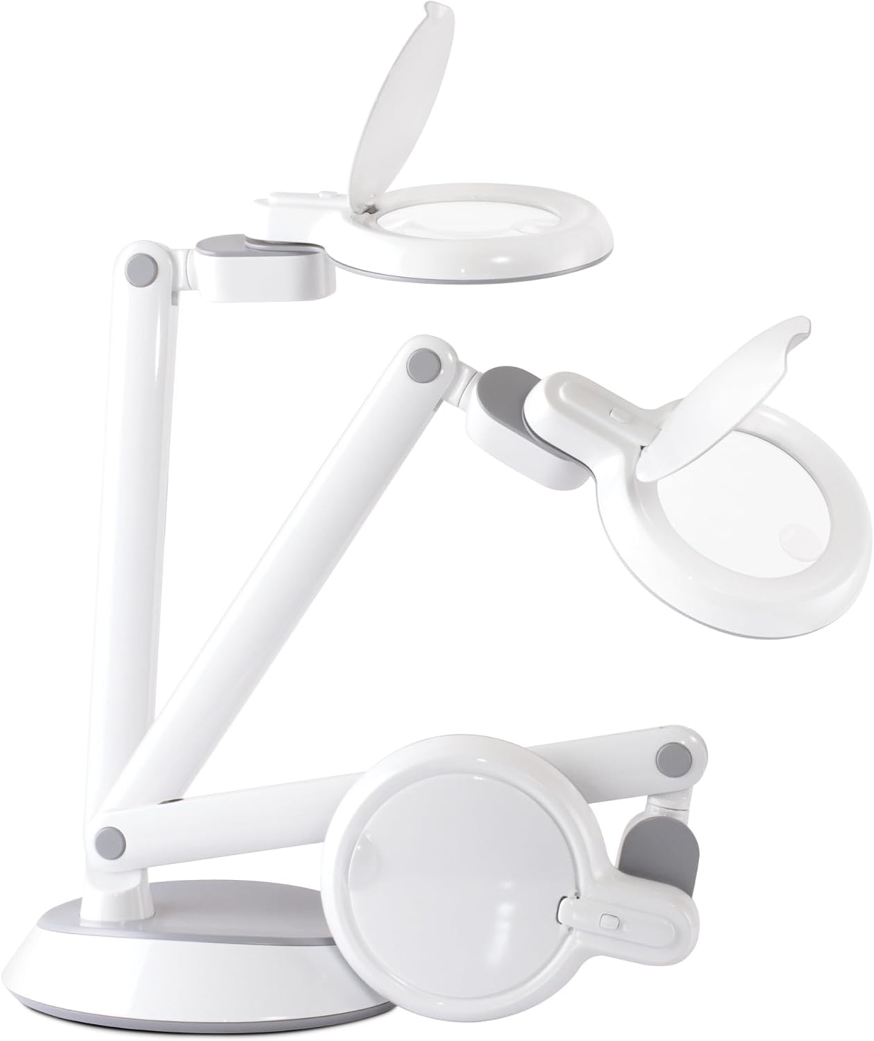 image:imageOttLite LED SpaceSaving Magnifier Desk Lamp with OpticalGrade Magnification WhiteWhite