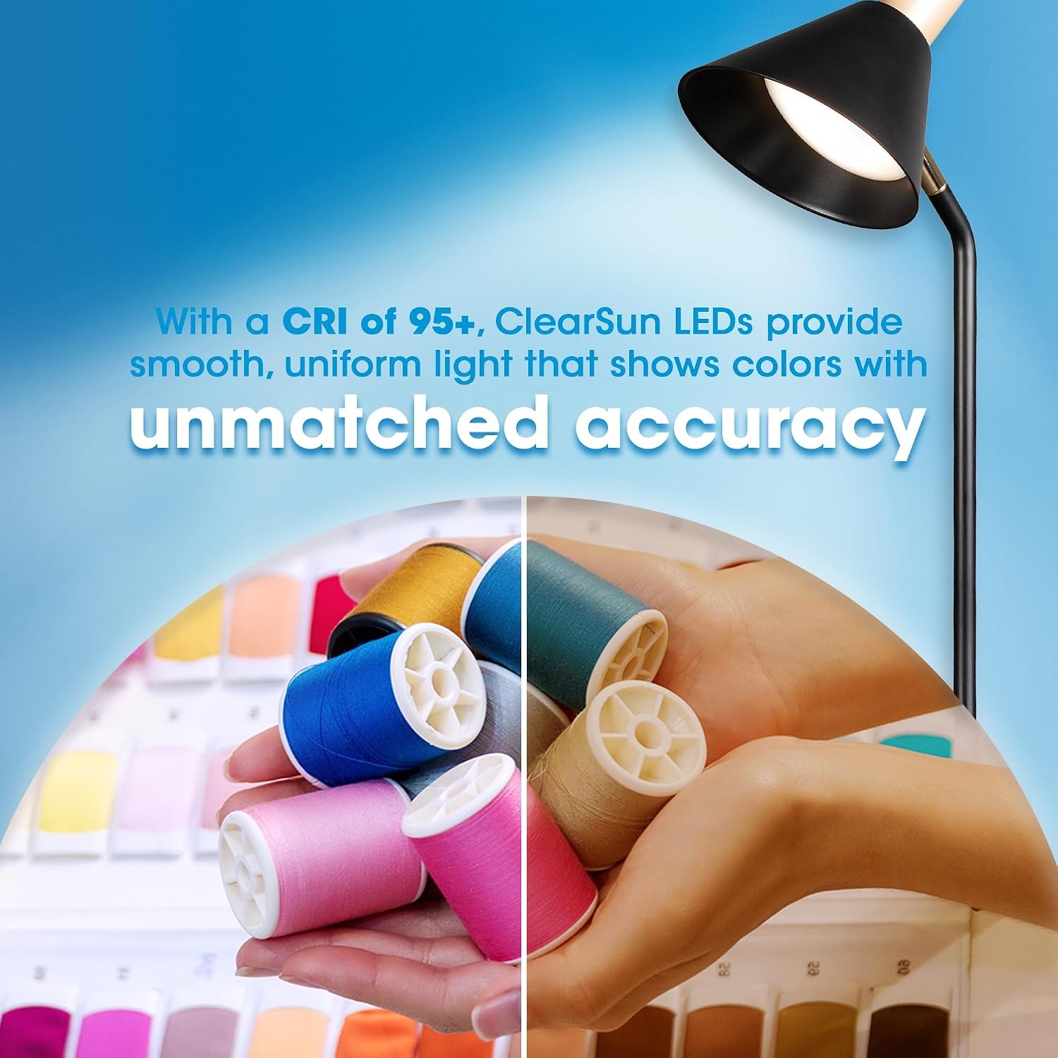image:imageOttLite Merge LED Desk Lamp with Wireless Charging ClearSun LED Technology 3 Brightness Settings amp Color Temperature Modes with Touch Activated Controls Includes Storage Area for Desk Supplies