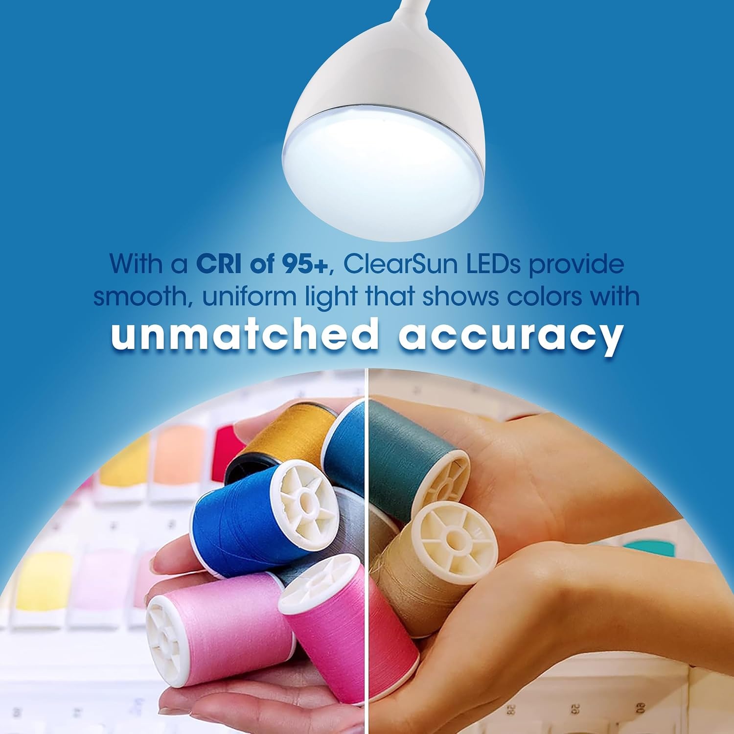 image:imageOttLite Mood LED Desk Lamp with Color Changing Base Charging USB Port Touch Activated Controls Flexible Neck ClearSun LED Light for Work Study Reading