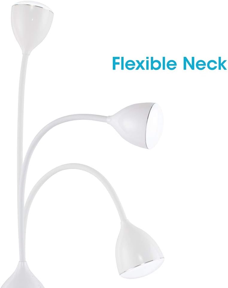 image:imageOttLite Mood LED Desk Lamp with Color Changing Base Charging USB Port Touch Activated Controls Flexible Neck ClearSun LED Light for Work Study Reading
