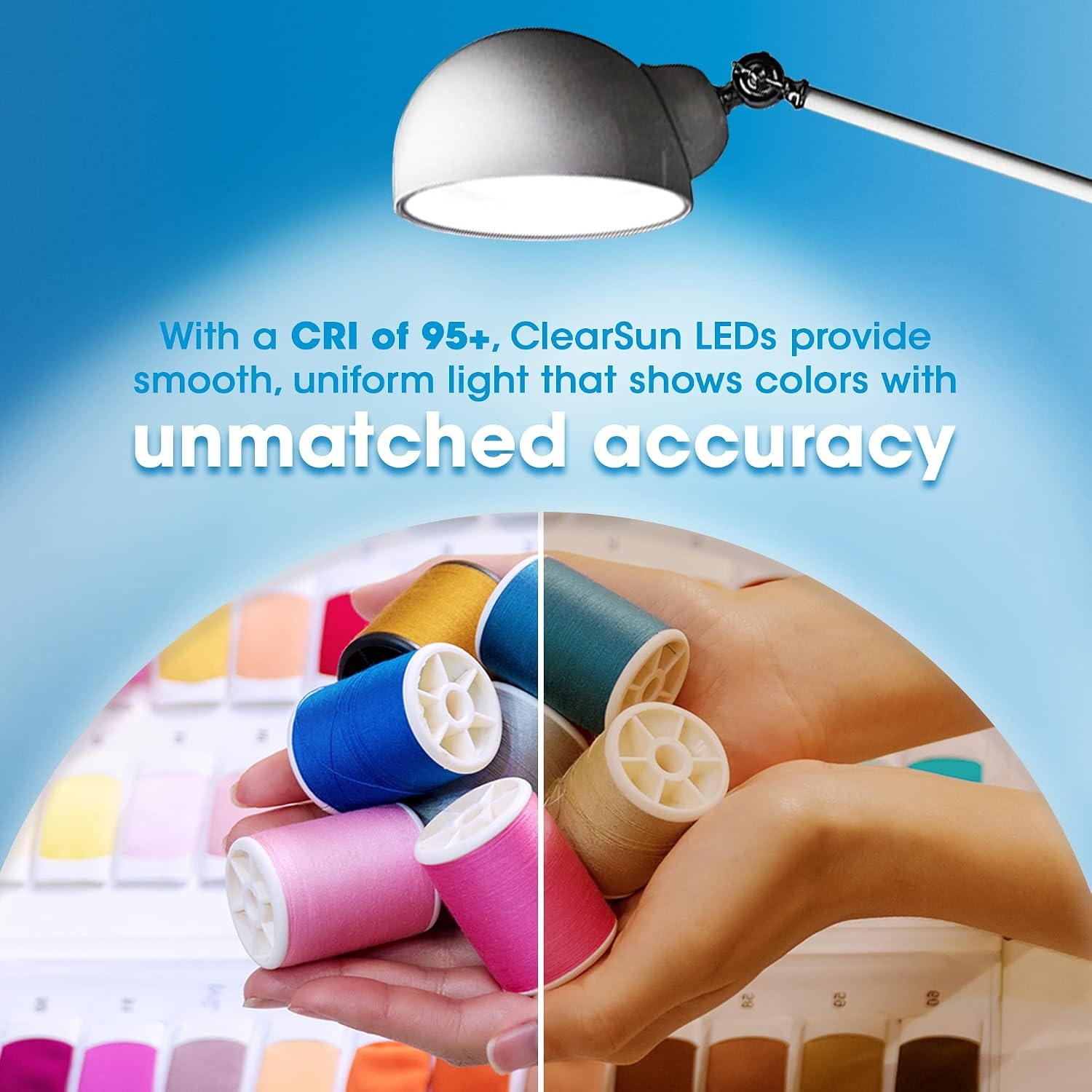 image:imageOttLite Pharmacy Adjustable LED Floor Lamp Prevention Series Designed to Reduce Eyestrain 3Point Adjustable Neck 3 Brightness Settings with Touch Controls Office Work Reading amp Studying