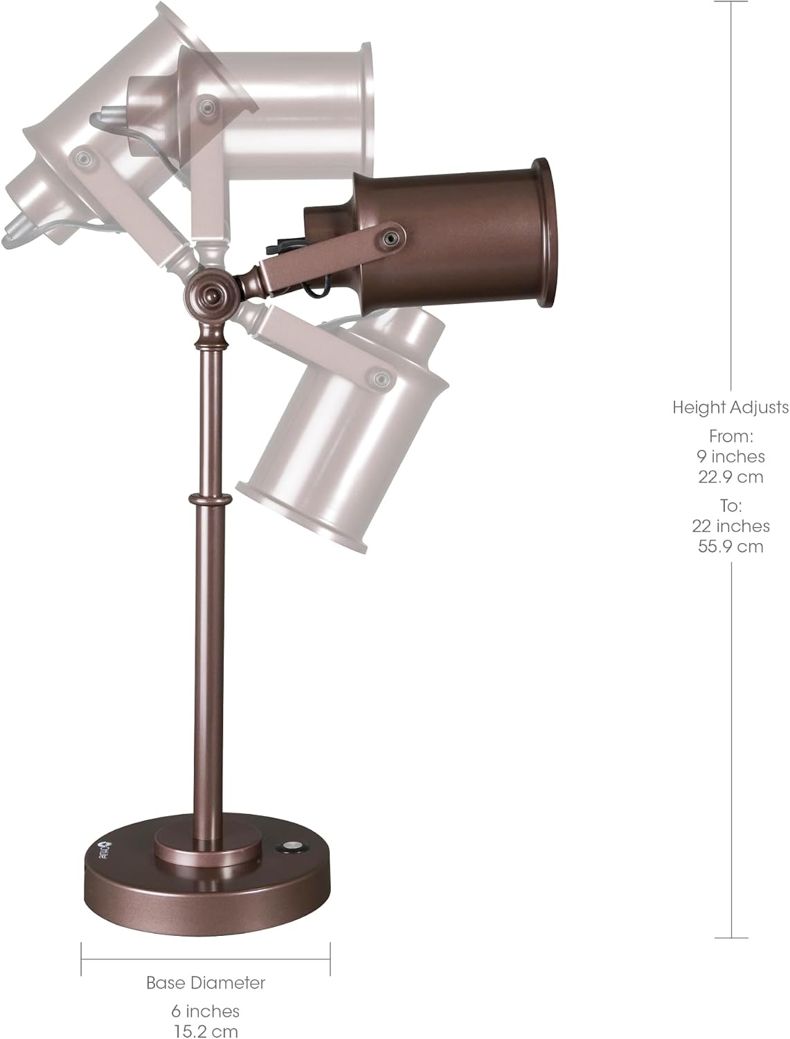 image:imageOttLite Restore LED Desk Lamp with 21A USB Port Bronze