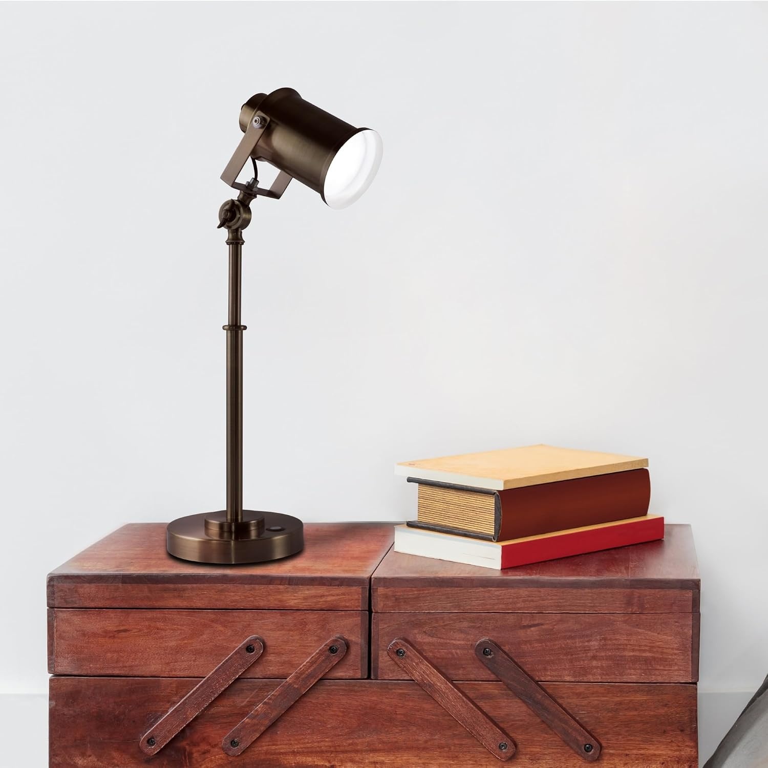 image:imageOttLite Restore LED Desk Lamp with 21A USB Port Bronze