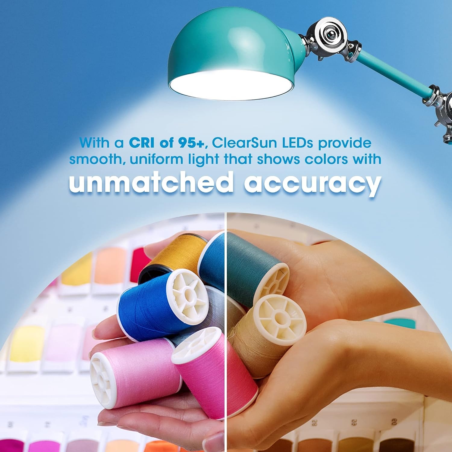 image:imageOttLite Revive LED Desk Lamp with ClearSun LED Technology Turquoise 3 Brightness Settings Touch Activated Controls USB Charging Port amp 3 Adjustable Knobs for Precise Lighting Great for ReadingTurquoise