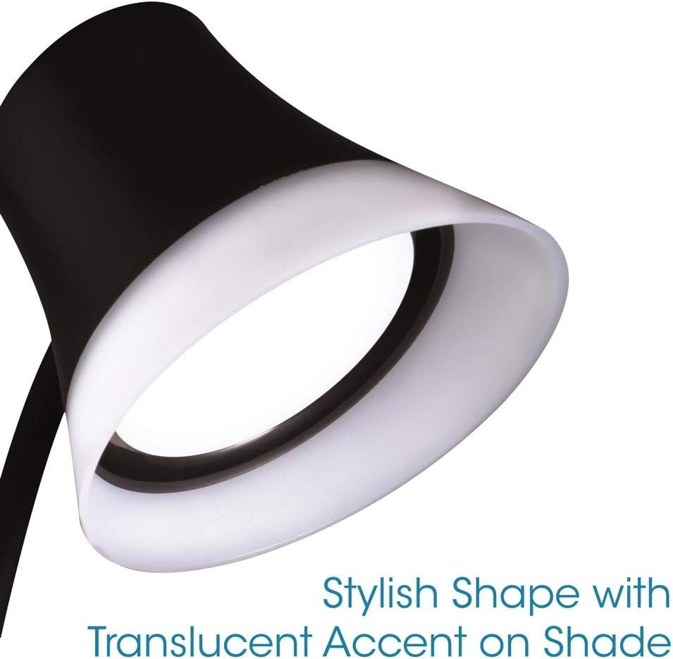 image:imageOttLite Shine LED Desk Lamp with Qi Wireless Charging and 21A USB Charging Port Black