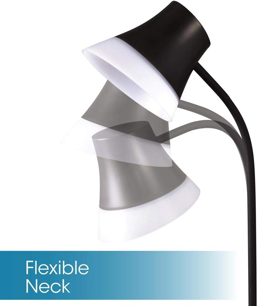 image:imageOttLite Shine LED Desk Lamp with Qi Wireless Charging and 21A USB Charging Port Black