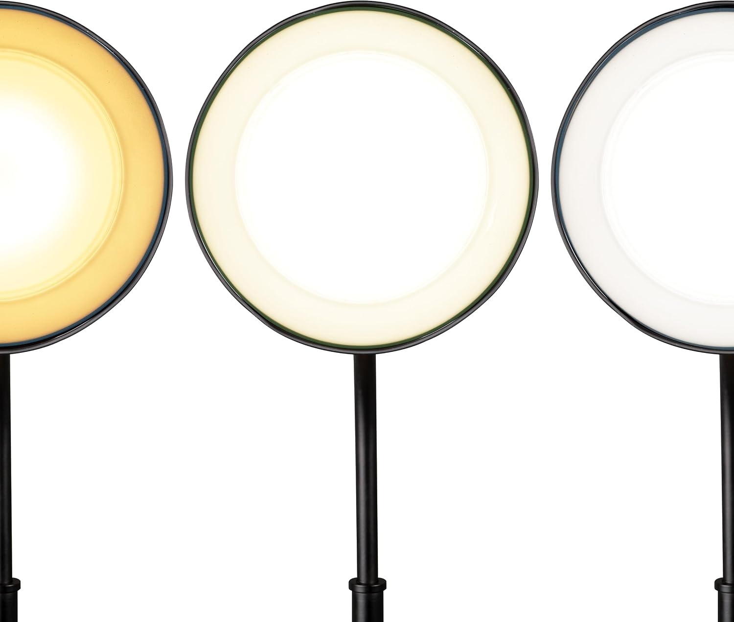 image:imageOttLite Wellness Series Wireless Charging LED Table Lamp Black with Grey Woodgrain AccentsTouch Activated Controls Flexible Neck ClearSun LED Light for Work Study ReadingBlack