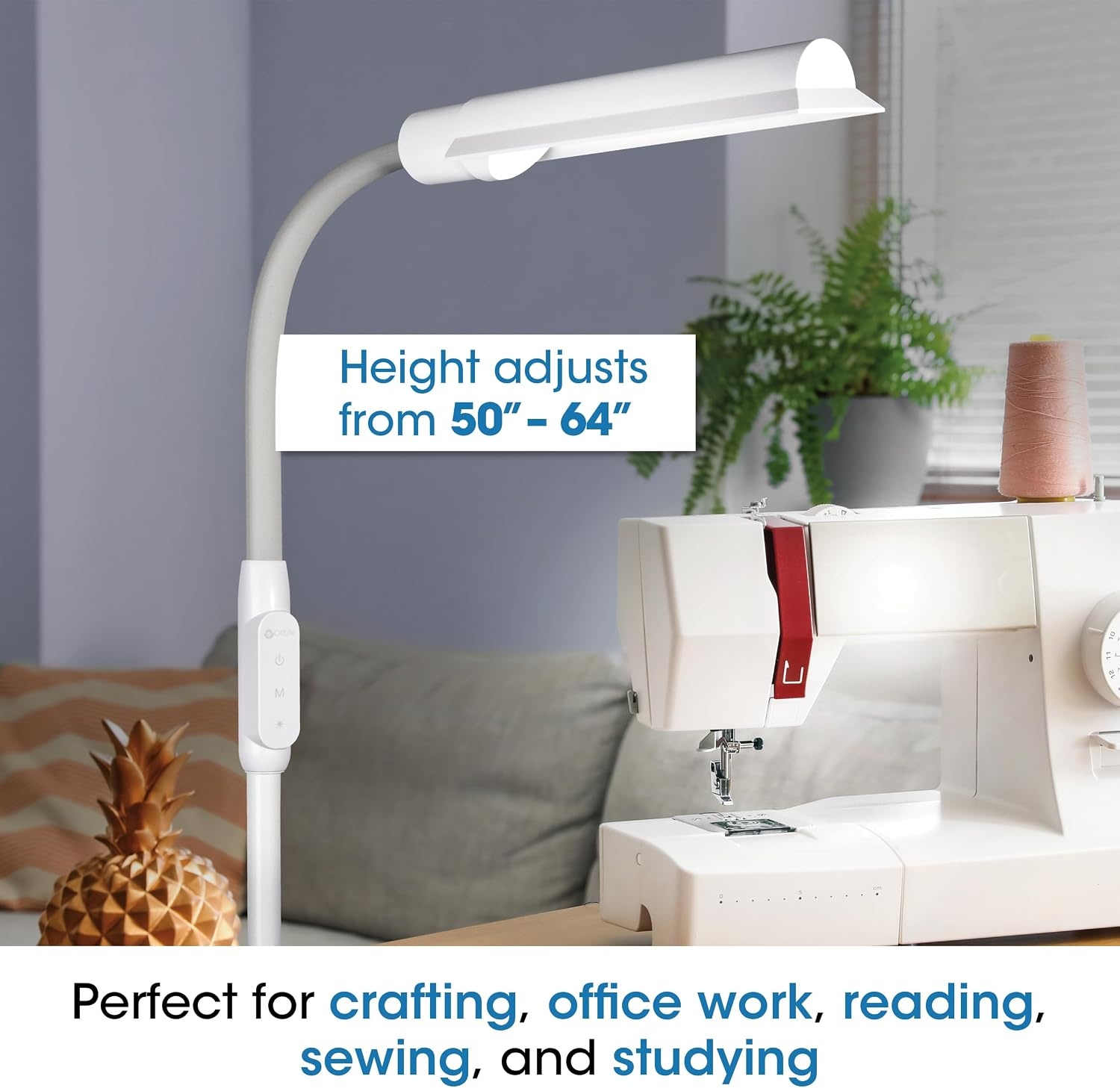 image:imageOttLite WingShade LED Floor Lamp Clearsun White ShipperWhite