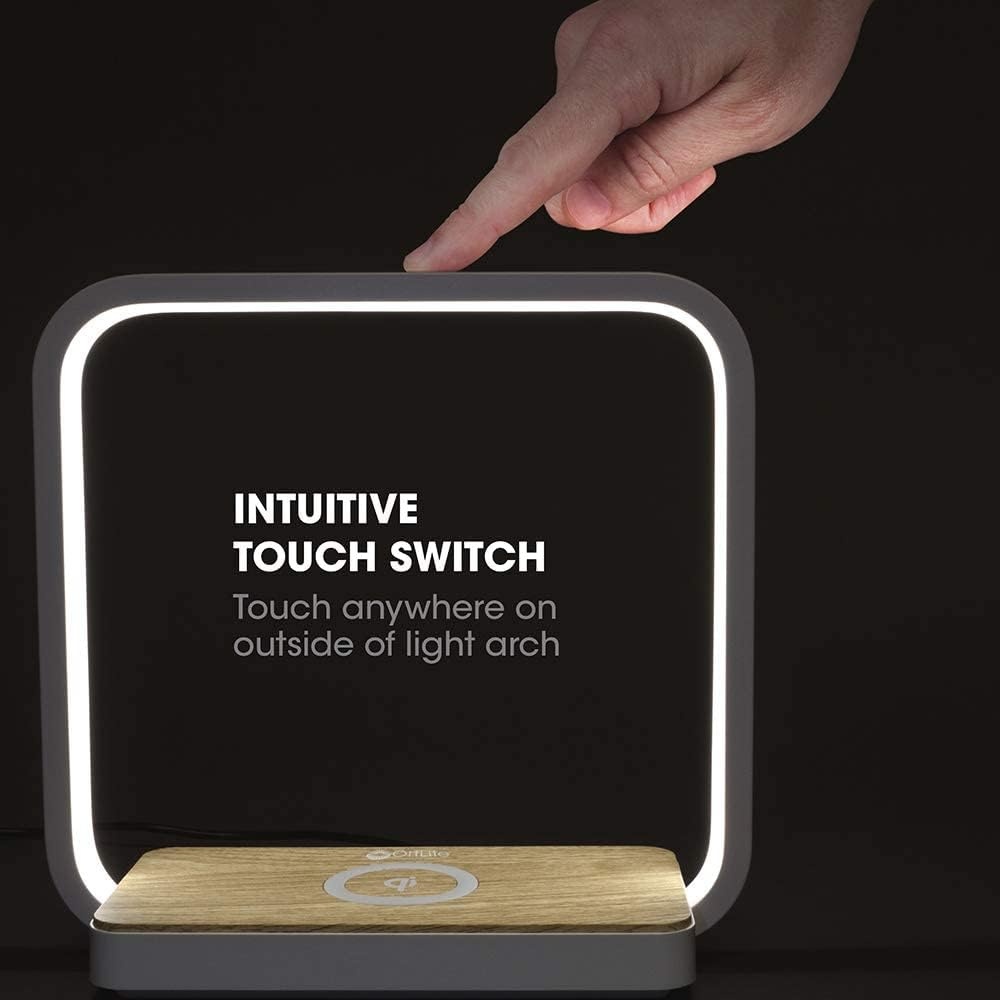 image:imageOttLite Wireless Charging Station and Night Light White