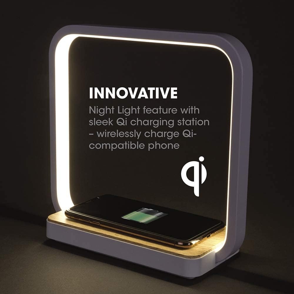 image:imageOttLite Wireless Charging Station and Night Light White