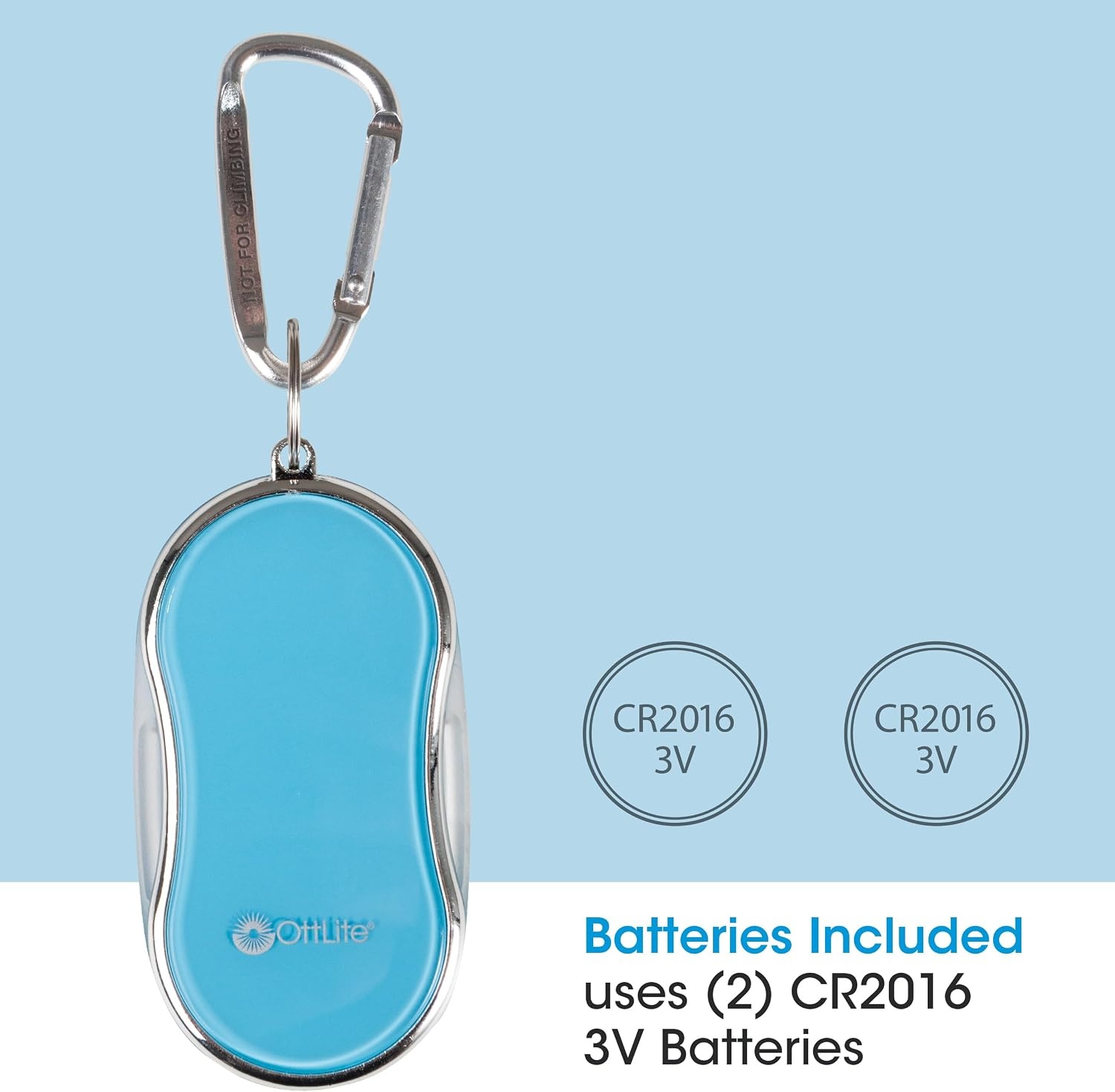 image:imagePocket LED Magnifier wCarabiner Clip Light Blue RetailLight Blue