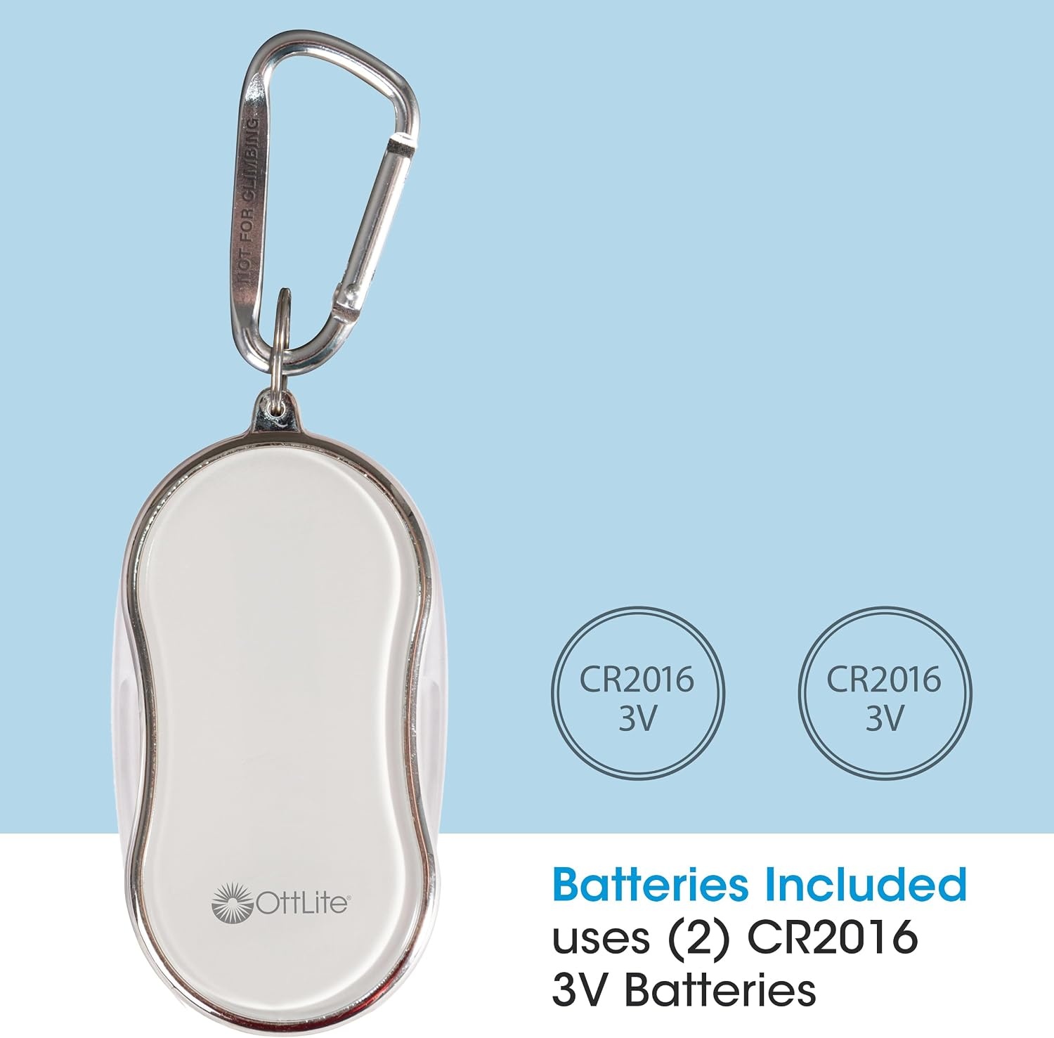 image:imagePocket LED Magnifier wCarabiner Clip Light Blue RetailWhite