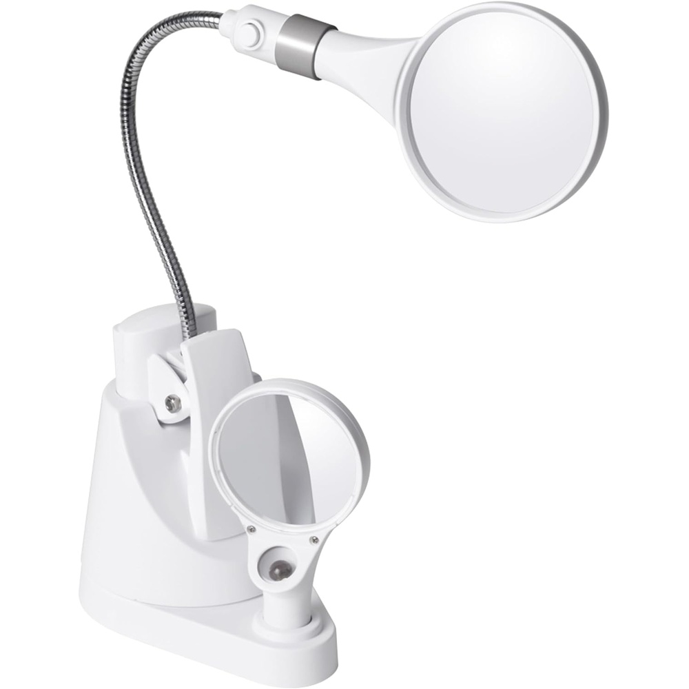 image:imageOttLite 15900C LED Clip and Freestanding Magnifier Lamp White