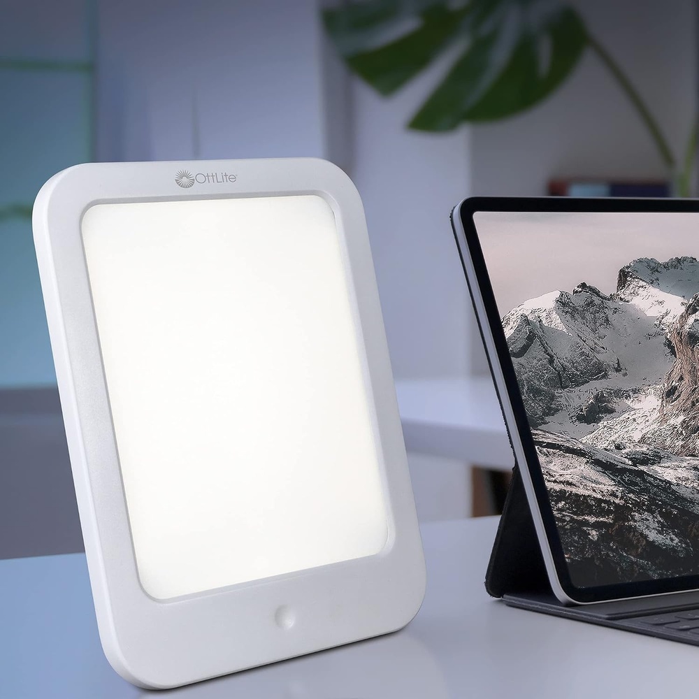 image:imageOttLite ClearSun LED Light Lamp Natural Daylight LED Light UVFree 3 TouchControlled Brightness Levels Sleek SpaceSaving Design