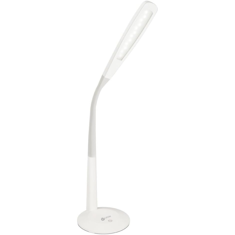 image:imageOttLite LED Desk Lamp with Flexible Neck White  Slim Desk Lamp with 3 Brightness Settings amp Touch Activated Controls  EnergyEfficient Natural Daylight LEDs for Home Office Desk amp Dorms