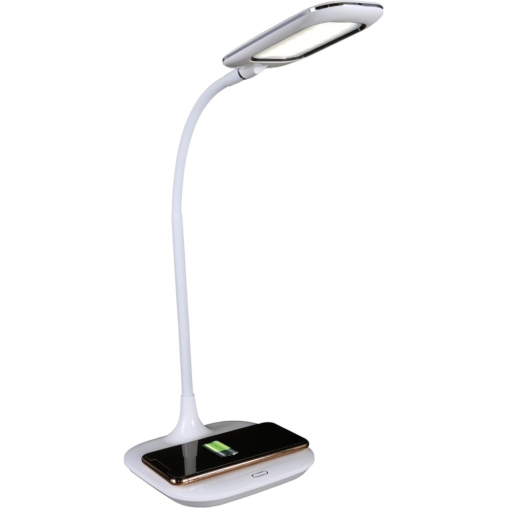 image:imageOttLite Prevention LED Desk Lamp with Wireless Charging Designed to Reduce Eyestrain Adjustable Flexible Neck 3 Color Modes amp Touch Controls Crafting Office Work Reading amp Studying