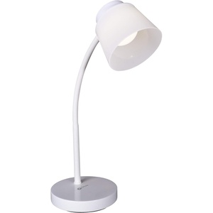 OttLite Clarify LED Desk Lamp with 4 Brightness Settings – Touch Activated Controls, Modern White Design, ClearSun LED Lighting, Flexible Neck, for Work, Study, Reading, Crafting