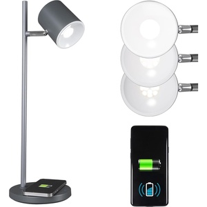 OttLite LED Desk Lamp with Wireless Charger, Good Housekeeping, Modern Book Light, Reading Light, Adjustable, Dimmable, Designed to Reduce Eyestrain, Great Desk Lamps for Home Office