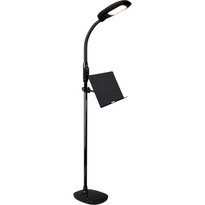 OttLite LED Floor Lamp with USB Charging Port & Tablet Stand – ClearSun LED Technology – 4 Brightness Settings & 3 Color Temperature Modes – Touch Activated Controls, for Home, Reading & Dorms(Black)