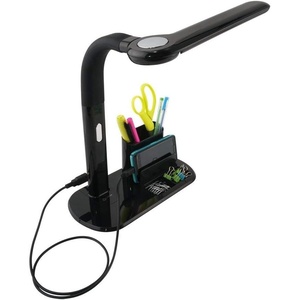 OttLite LED Pivoting Bankers Lamp with USB Charging Port