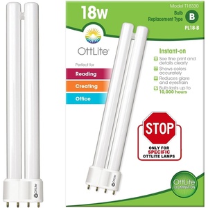 OttLite T18330 18w Daylight CFL Replacement Tube Bulb, Bulb Type B, Pack of 1