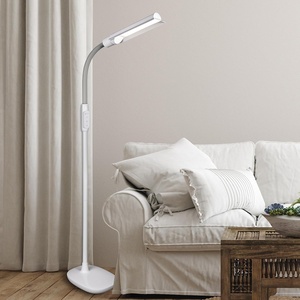OttLite WingShade LED Floor Lamp, Clearsun, White, Shipper(White)