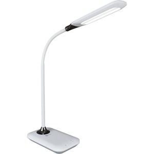 Ottlite Enhance LED Sanitizing Desk Lamp with USB Charging – Eliminates up to 99.9% of Bacteria, Touch Activated, Flexible Neck, Modern Light for Reading, Crafting & Office Desktop