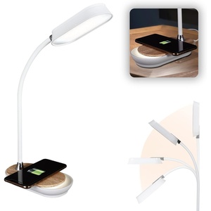 Ottlite Inspire LED Desk Lamp with Wireless Charging – ClearSun LED Technology – Flexible Neck, Dimmable with Touch Controls & Night Light Feature – for Offices, Dorm Rooms, & Bedside Tables