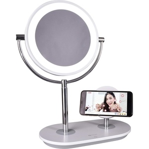 Ottlite Wireless Charging LED Makeup Mirror – Illuminated Magnifying Light with USB Port