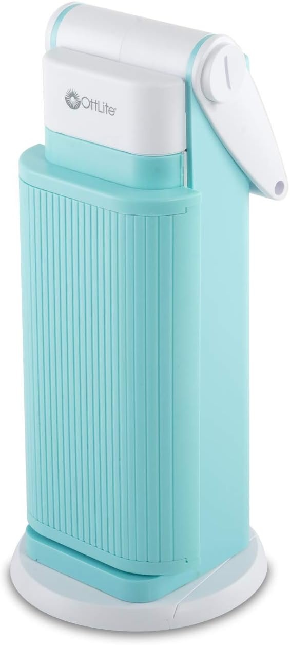 image:imageOttLite 13 Watt Magnifier Task Lamp with 2X Magnification and Swivel Base Dark BlueTurquoise