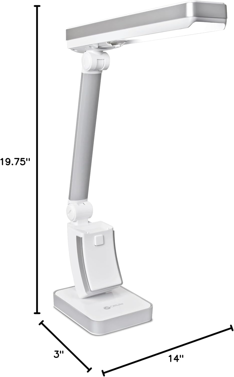 image:imageOttLite 13W Slimline Desk Lamp Home Office Bedroom or Reading WhiteWhite