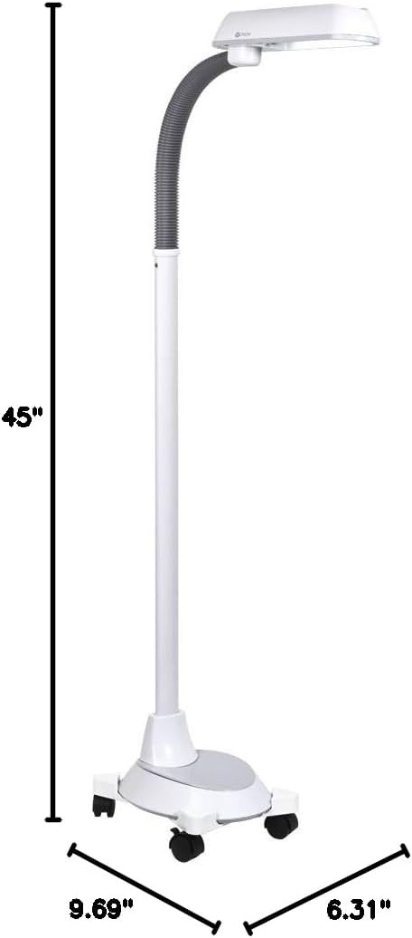 image:imageOttLite 18w Floor Lamp with Wheels Home Office Bedroom or Reading