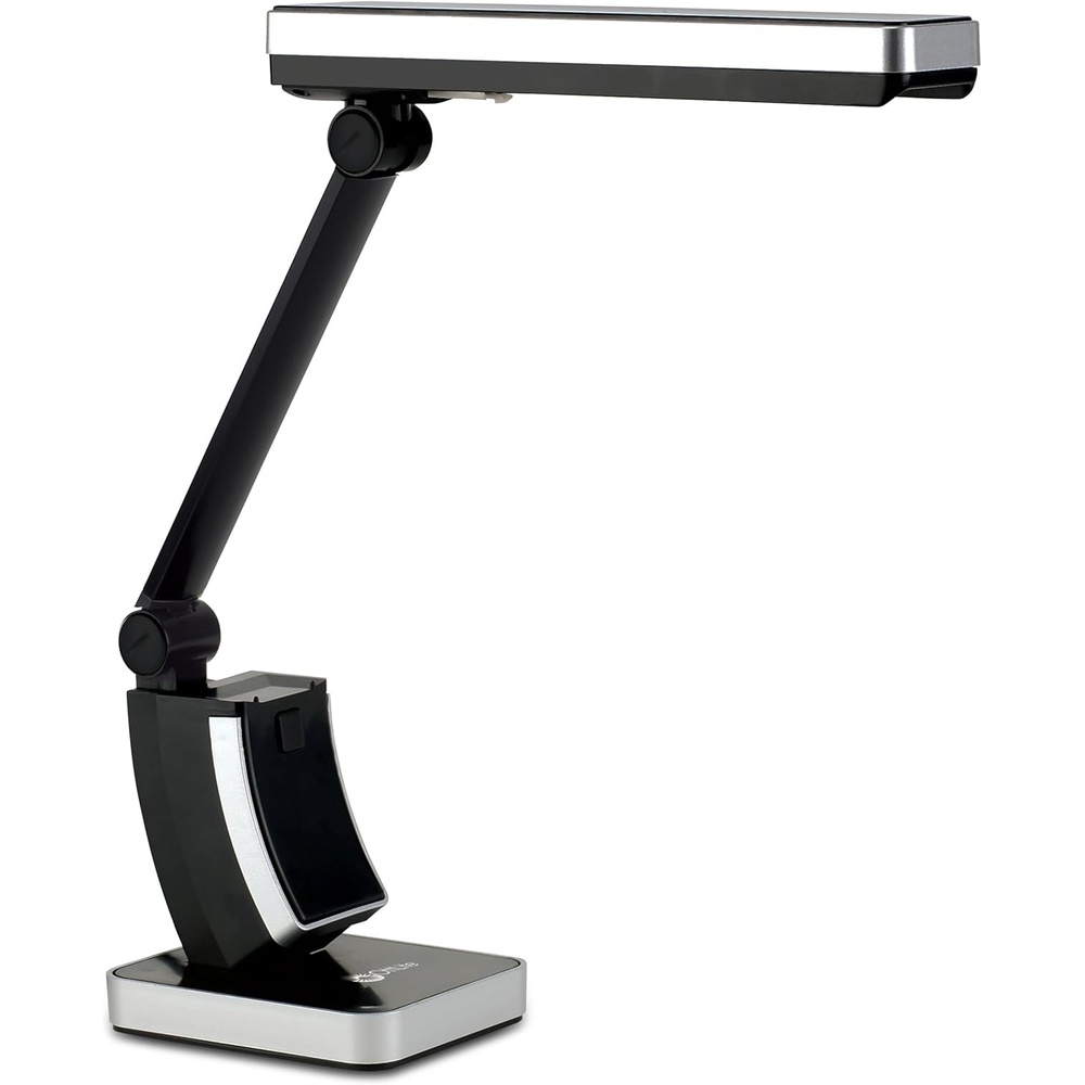 image:imageOttLite 13W Slimline Desk Lamp Home Office Bedroom or Reading WhiteBlack Fluorescent
