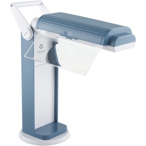 OttLite 13 Watt Magnifier Task Lamp with 2X Magnification and Swivel Base, Dark Blue(Dark Blue)