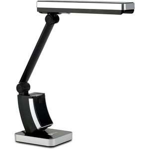 OttLite 13W Slimline Desk Lamp – Home, Office, Bedroom, or Reading (White)(Black Fluorescent)