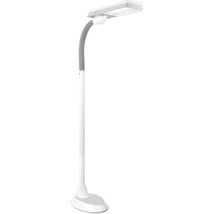 OttLite Standing Floor Lamp with Adjustable Neck, Pivoting Shade Multiuse Daylight Floor Lamp Light – 36w Fluorescent Natural Daylight – Modern Home Decor, for Living Room, Reading, Dorm & Office
